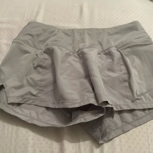 New light gray Nike athletic shorts